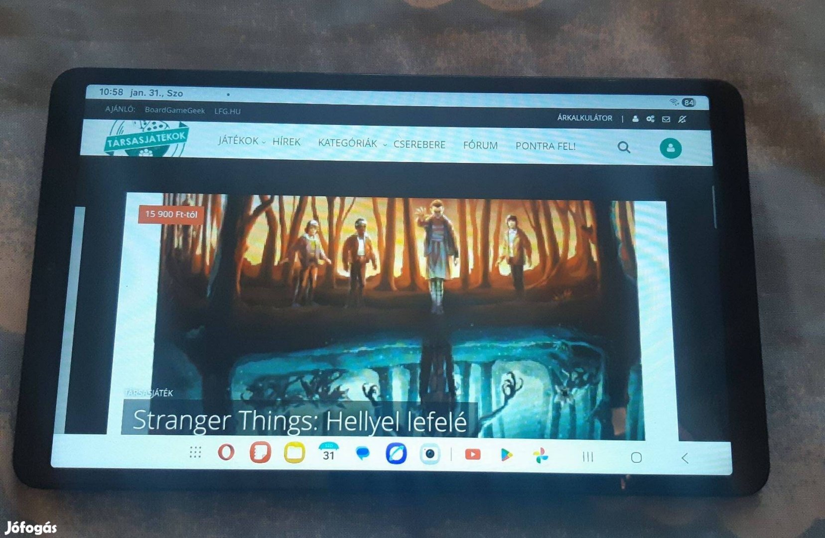 Samsung Galaxy tablet 8.7 eladó