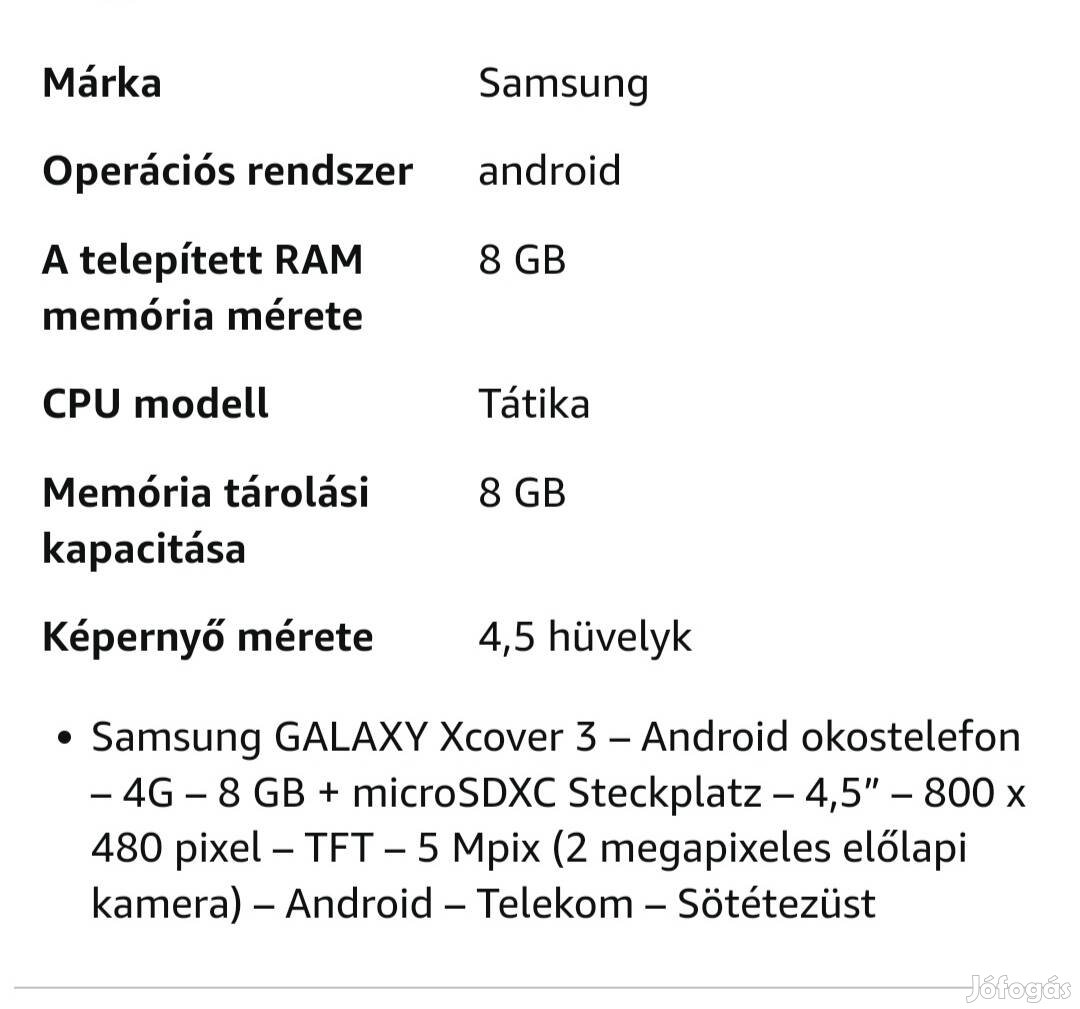 Samsung Galaxy xcover 3 