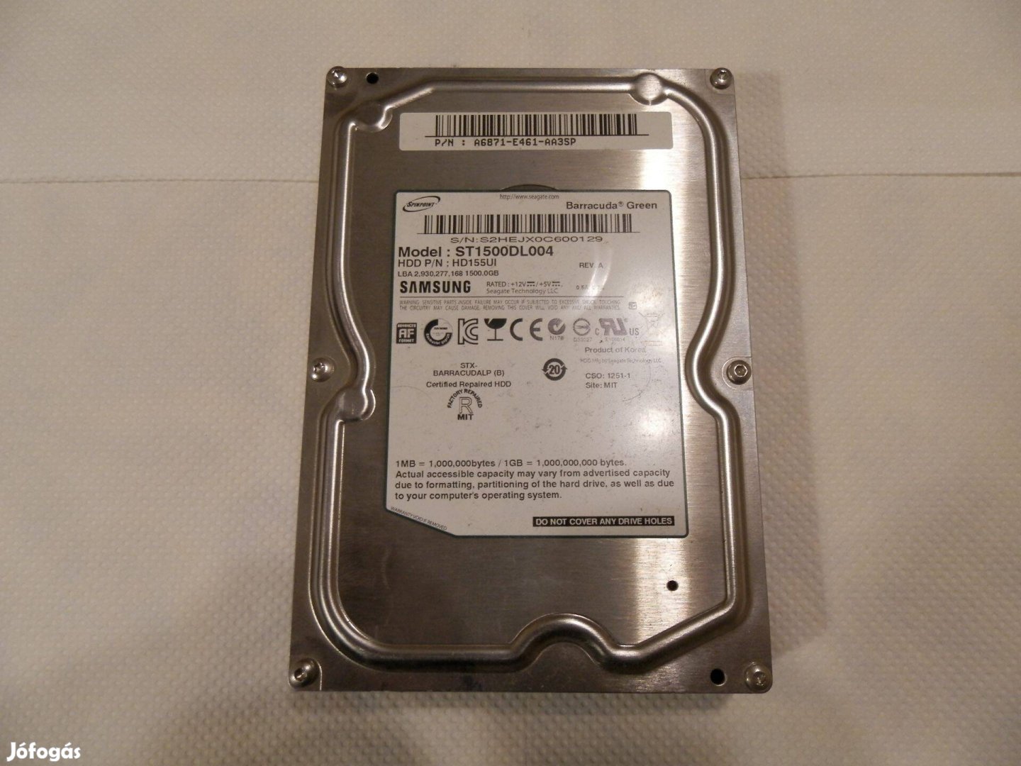 Samsung HD155UI (1,5TB) HDD