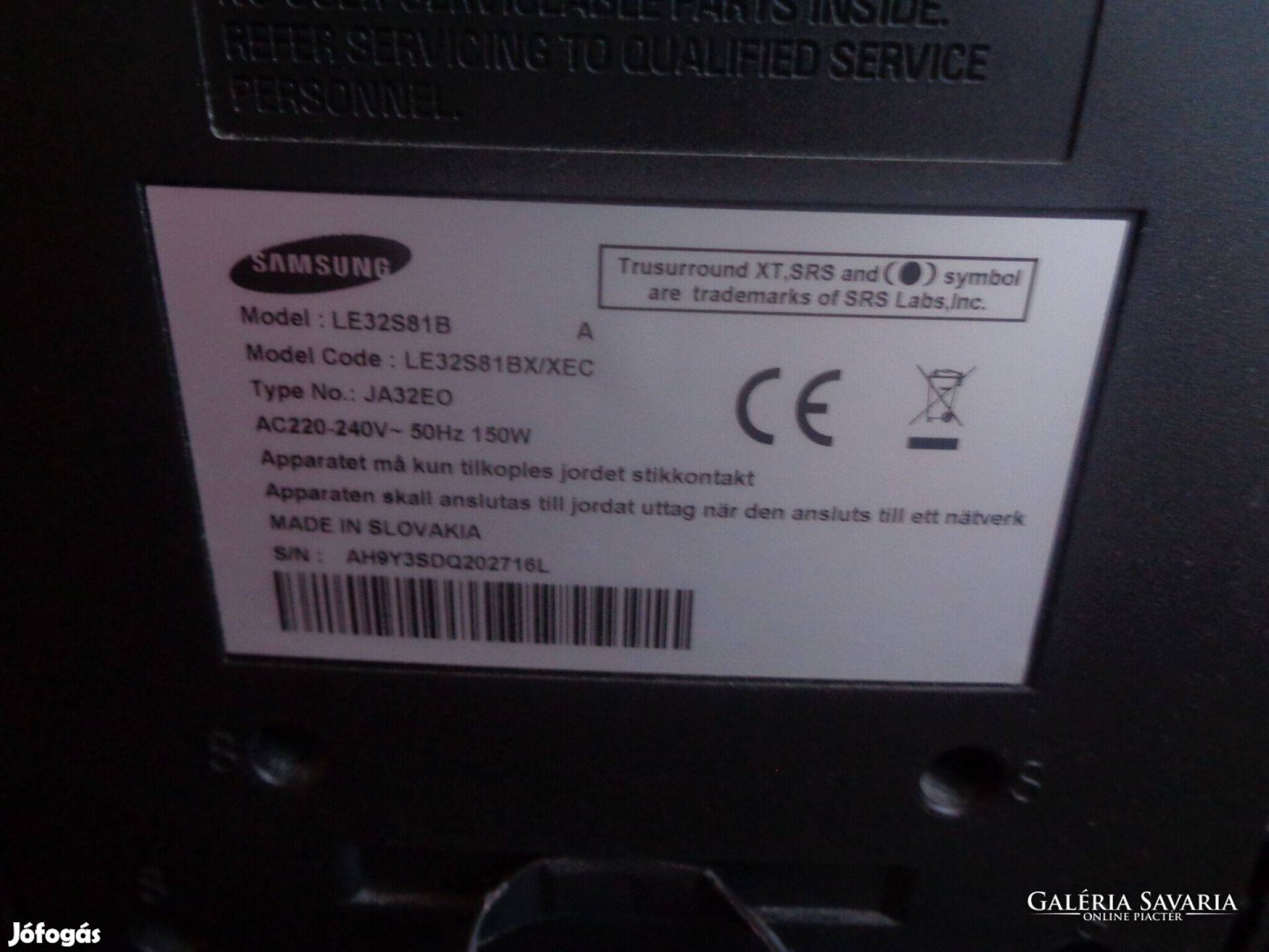 Samsung LE32S81BX /Xec LCD TV