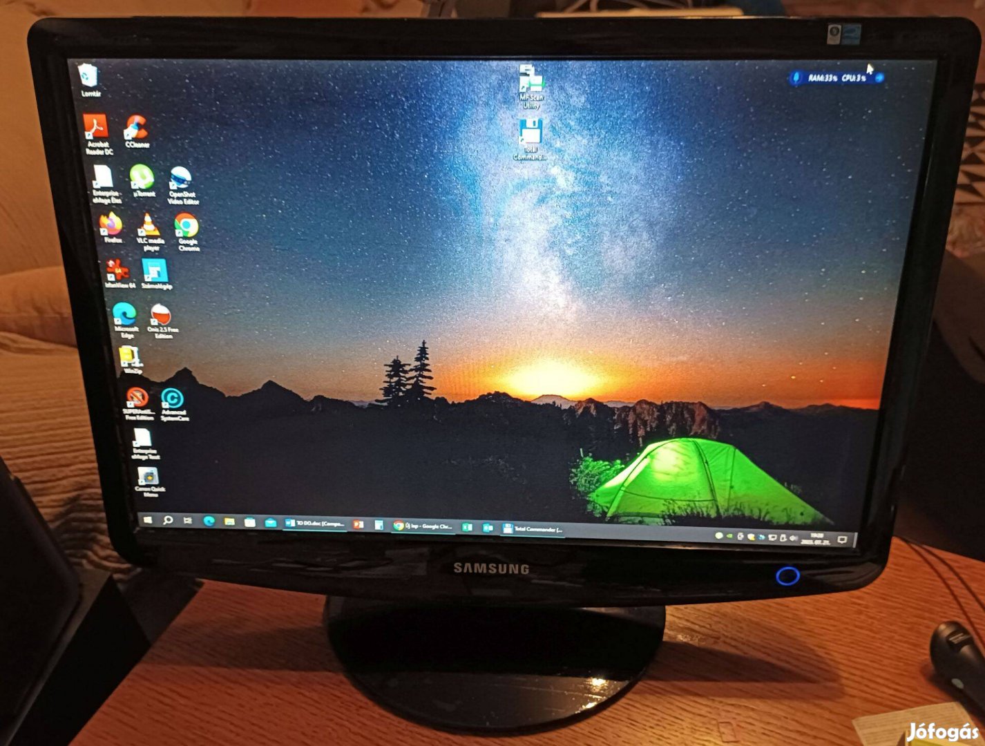 Samsung LS22Pebsfv/EDC monitor eladó kiváló állapotban