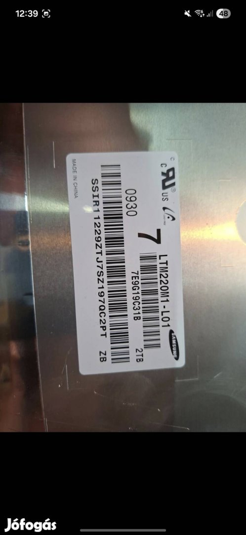 Samsung LTM220M1-L01 22 LCD Panel 1680x1050