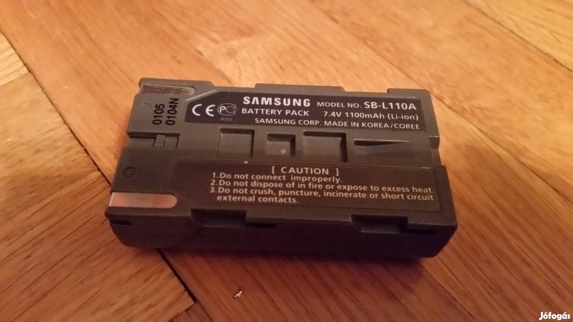 Samsung Li-ion kamera akkumulátor SB-L100A típusú 