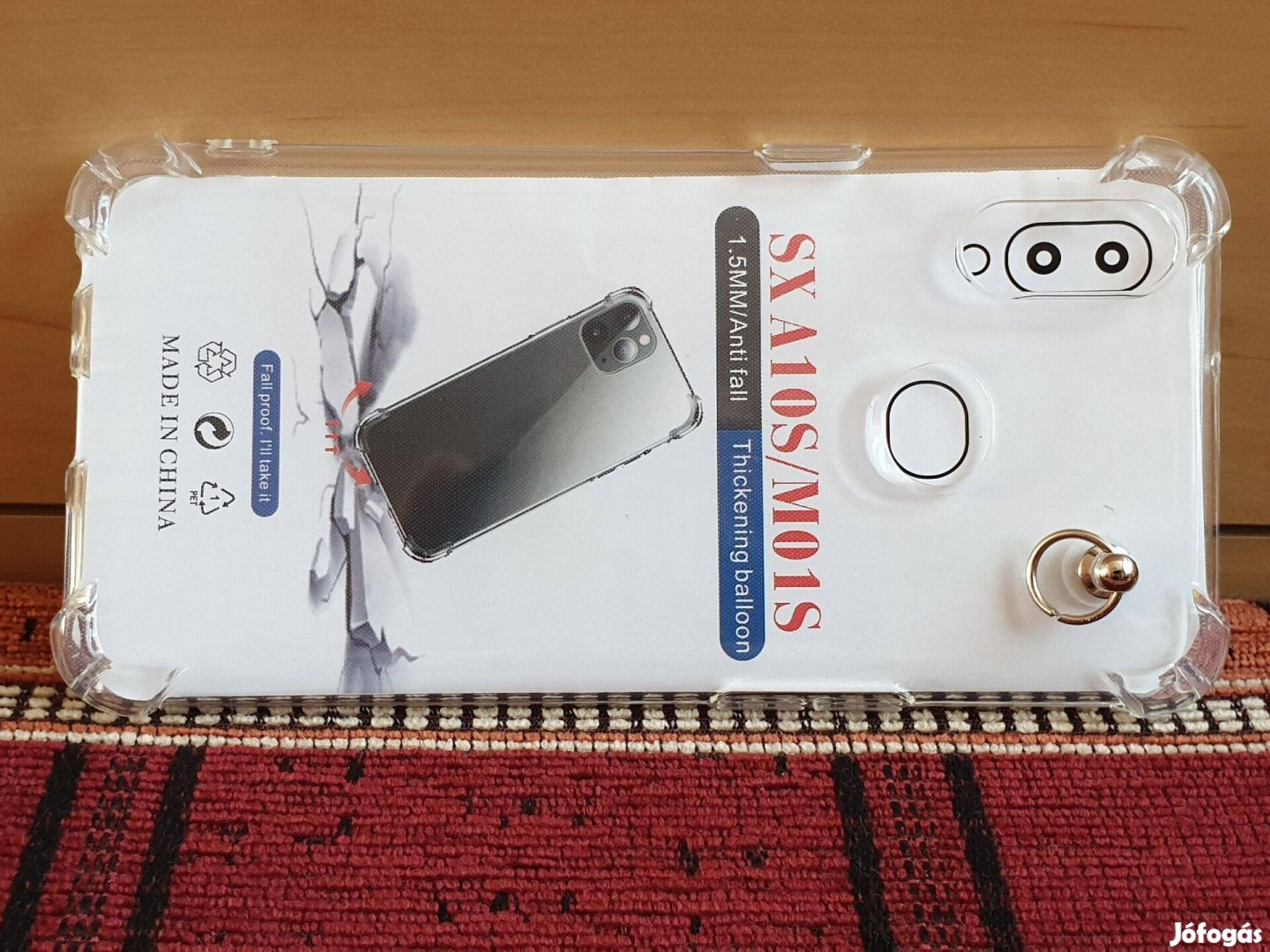 Samsung M01S / A10S telefon átlátszó légpárnás szilikon tok