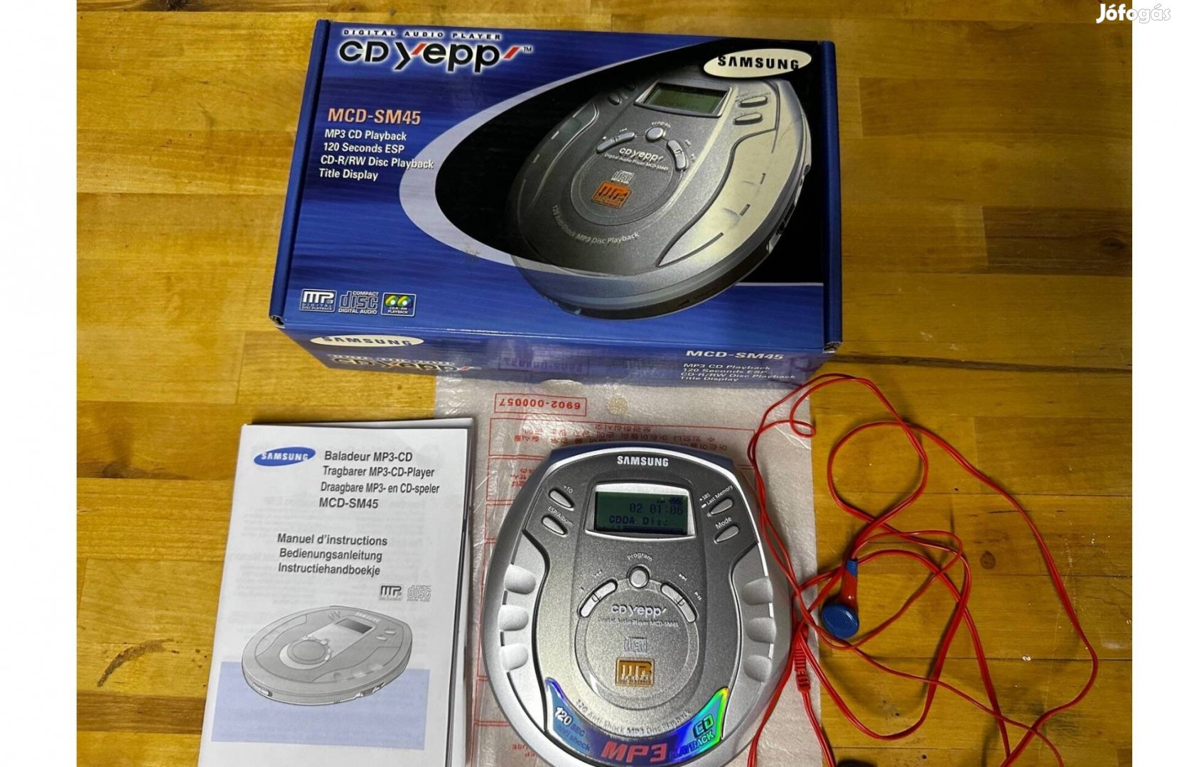 Samsung MCD-SM45 discman, MP3 lejátszó