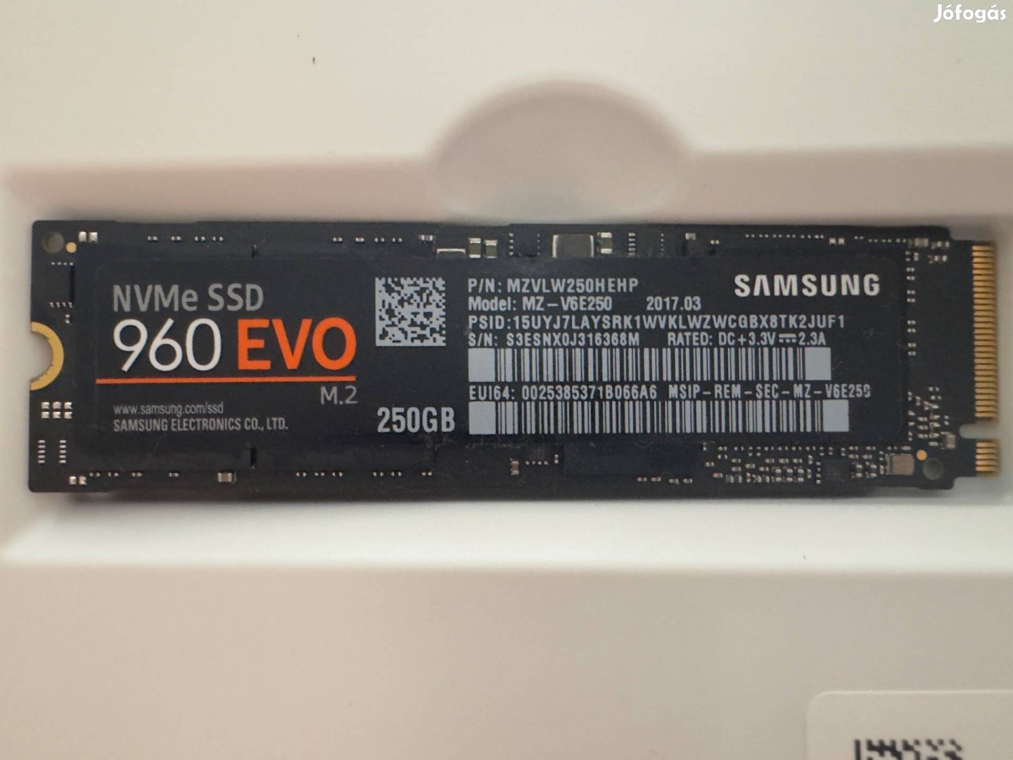 Samsung M.2 SSD eladó