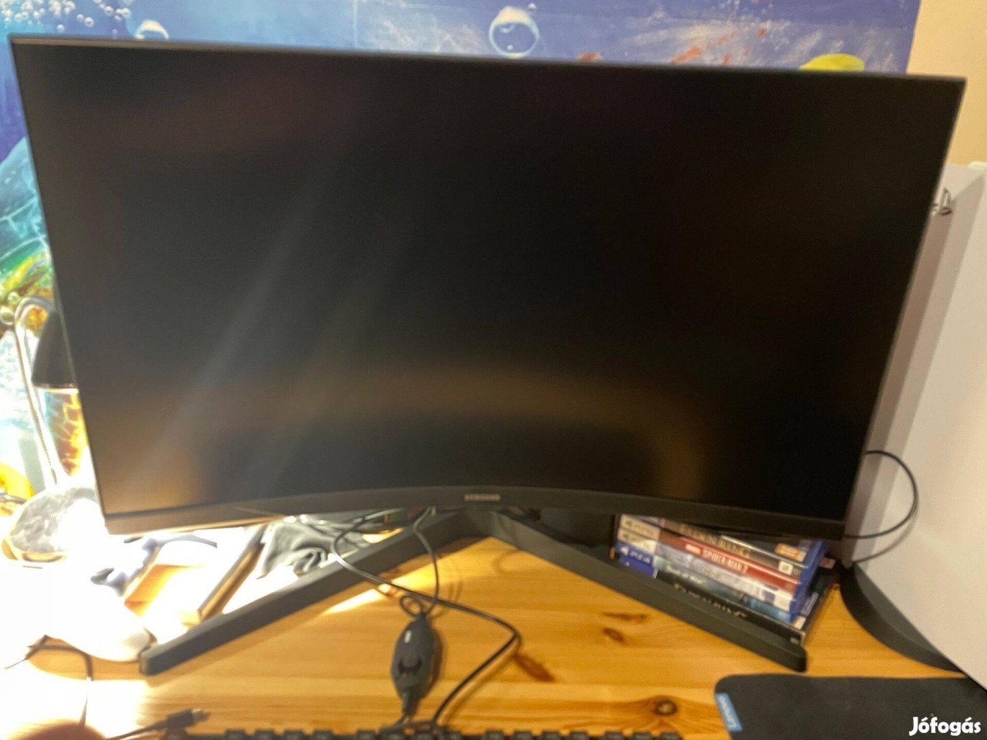 Samsung Monitor 27" ívelt 144hz, gyári garanciával