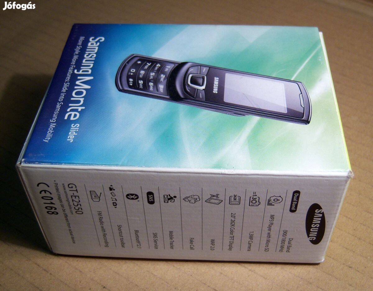Samsung Monte Slider GT-E2550 (2010) Üres Doboz (Ver.1)