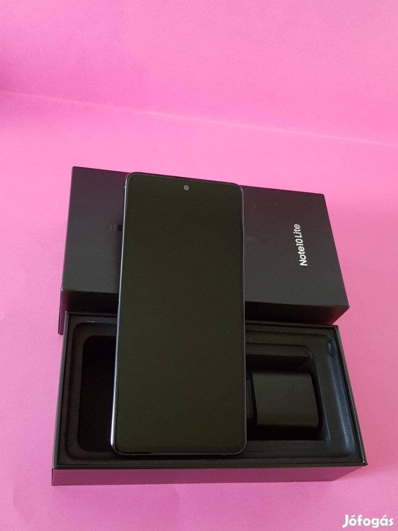 Samsung Note 10 Lite 128GB Fekete Dual Sim Kártyafüggetlen mobiltelefo