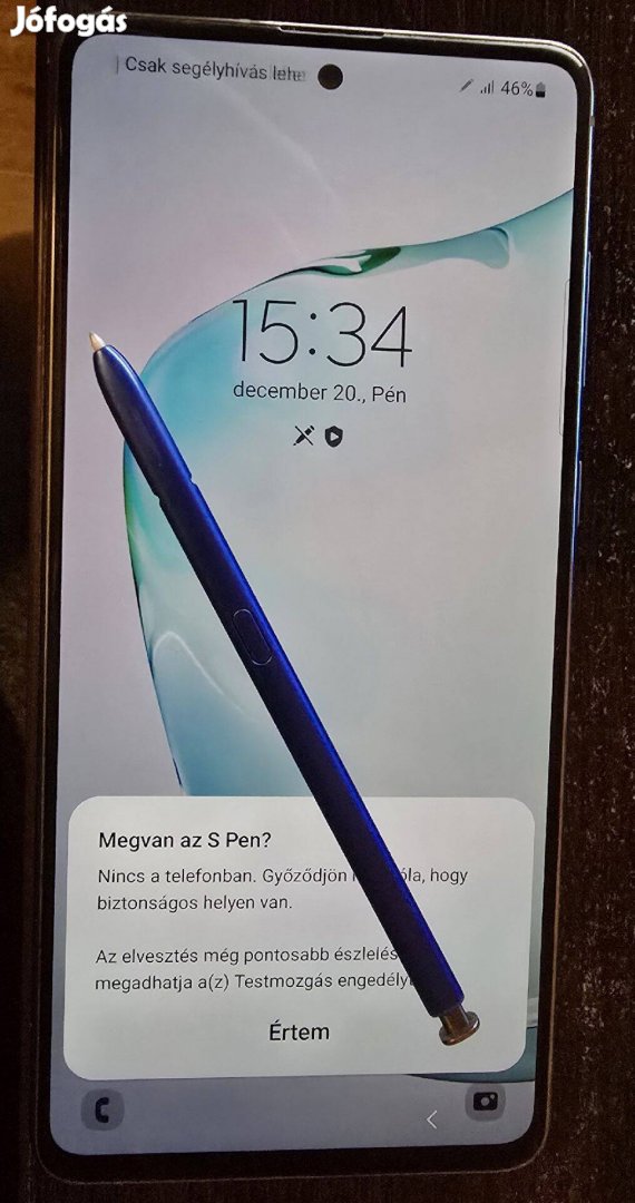 Samsung Note 10 Lite eladó tulajdonostól