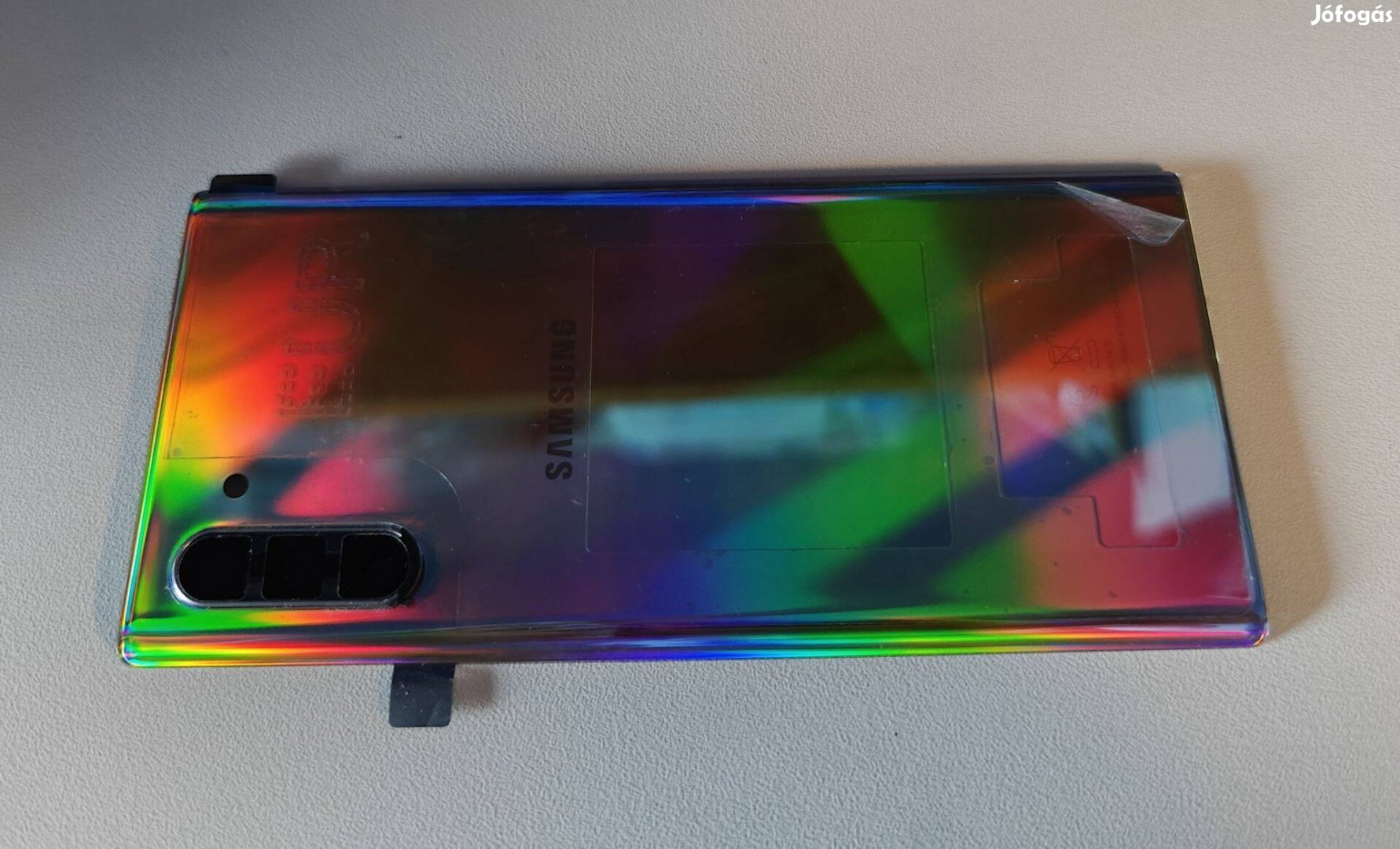 Samsung Note 10 Plus akkufedél (ezüst)