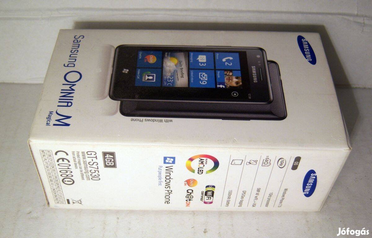 Samsung Omnia M GT-S7530 (2012) Üres Doboz