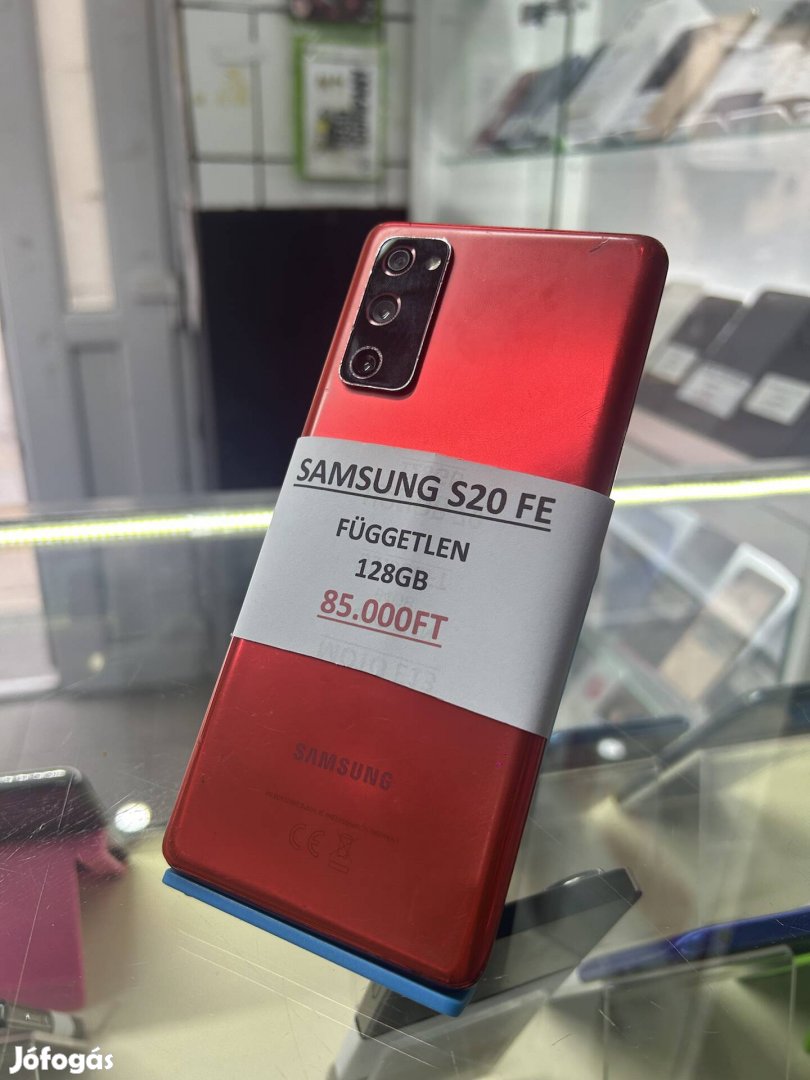Samsung S20FE Piros 128GB Karcmentes kijelző + Garancia