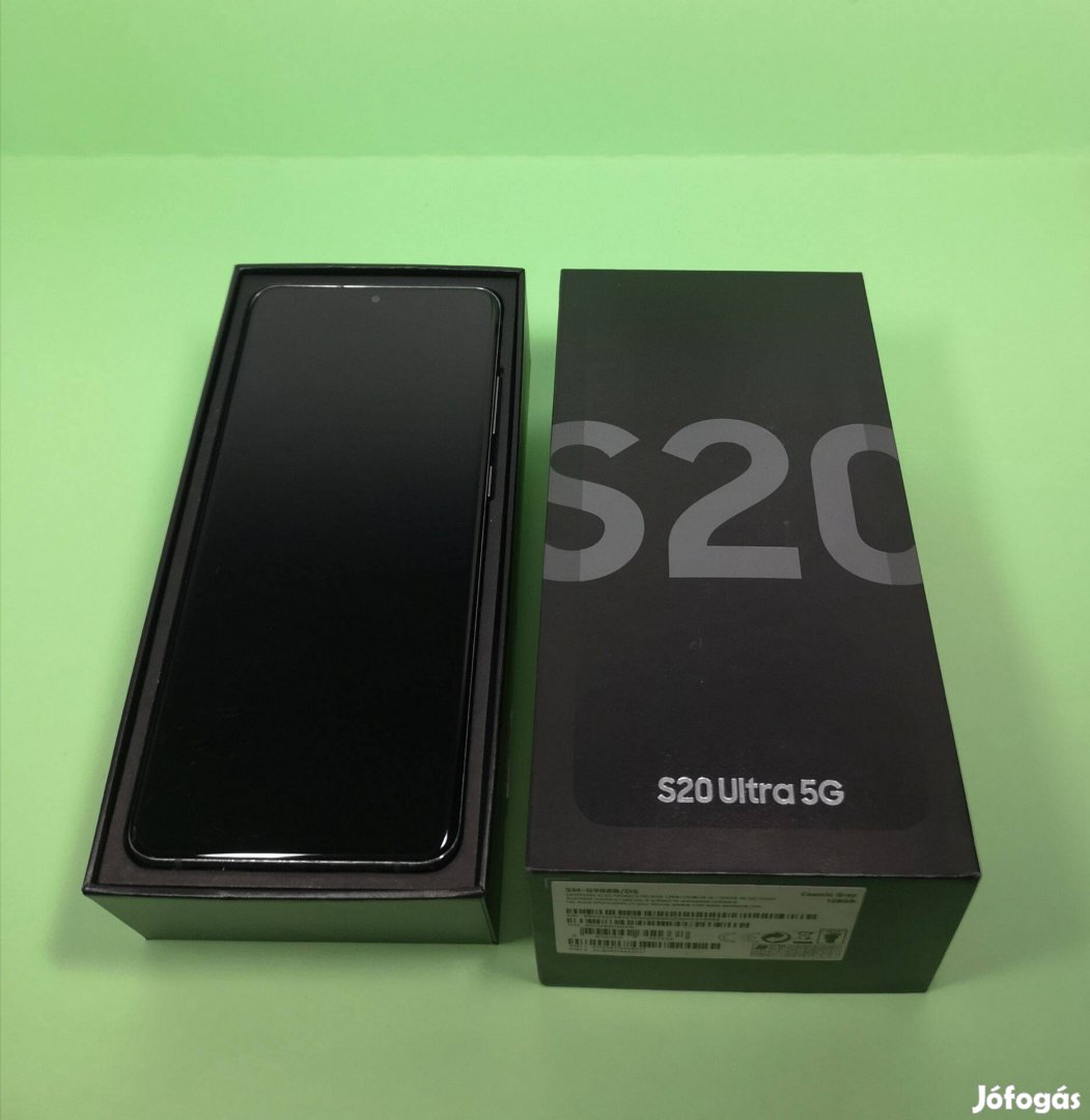 Samsung S20 Ultra 5G 128GB Dual Sim Szürke,független, jó állapotú mobi