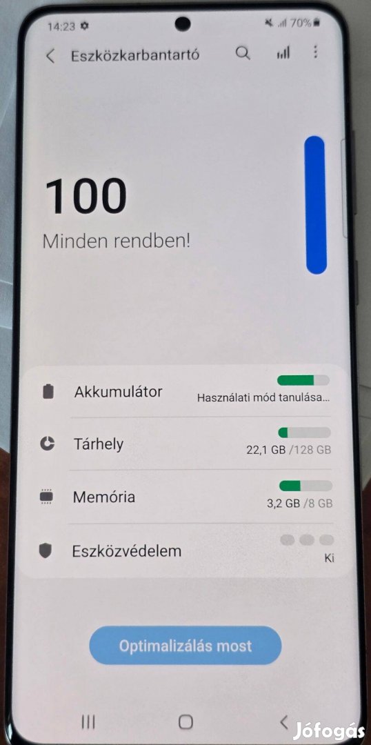 Samsung S20 plus Dualsim független karcmentes