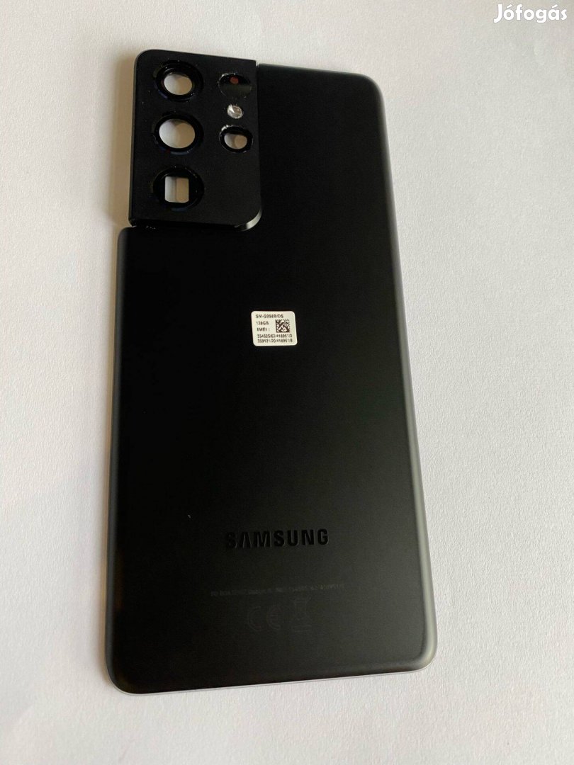 Samsung S21 ultra 5G G998 Akkufedél Hátlap Fekete Gyári