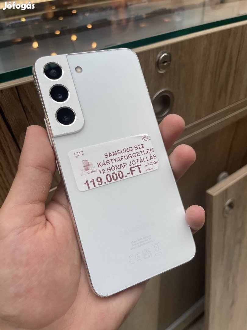 Samsung S22(12 hónap jótállással)