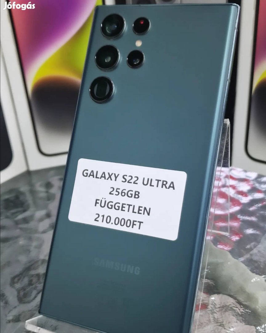 Samsung S22 Ultra 256GB Akció zöld 