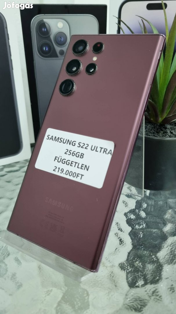 Samsung S22 Ultra 256GB Fuggetlen Akció 