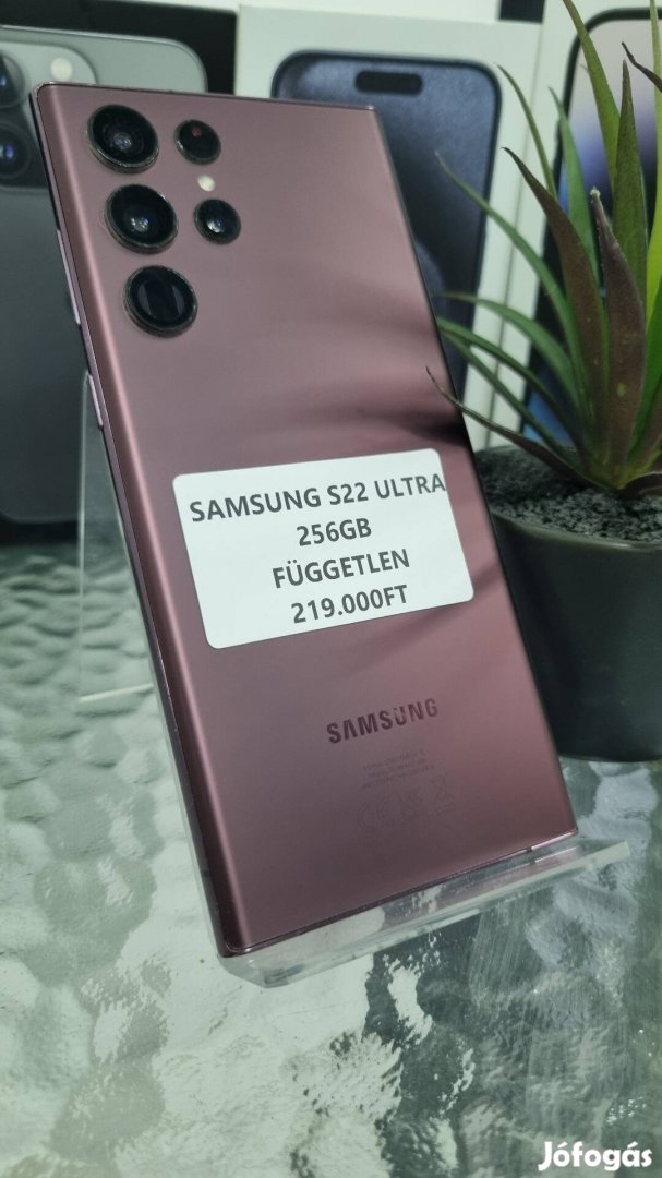 Samsung S22  Ultra 256GB Fuggetlen Akció 