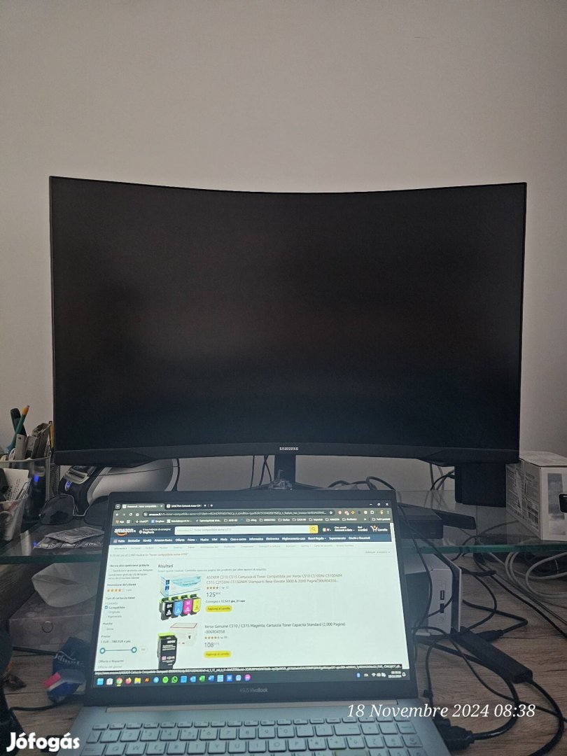 Samsung S32AG550EU LED VA Ívelt Gaming monitor, 32"