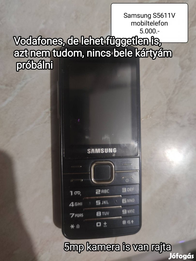 Samsung S5611V mobiltelefon