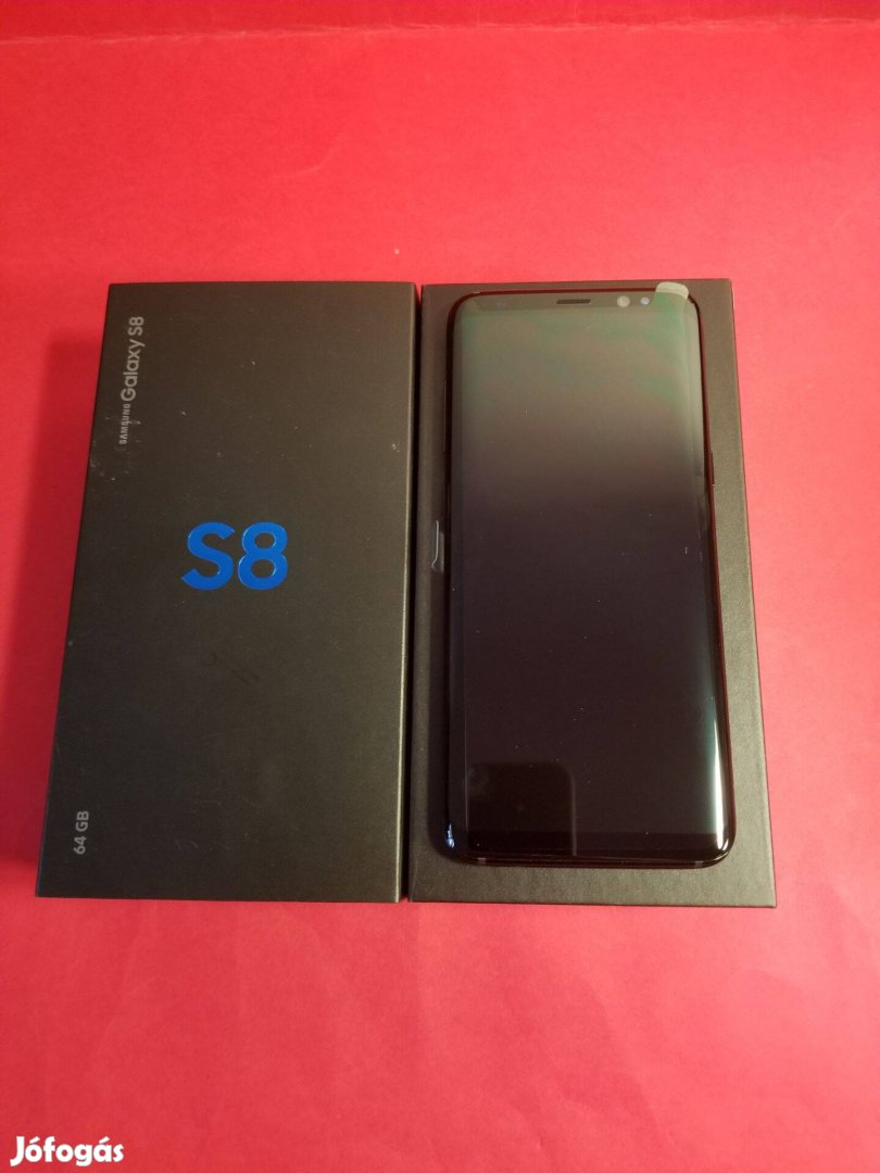 Samsung S8 64GB Fekete független szép állatotú mobiltelefon eladó!