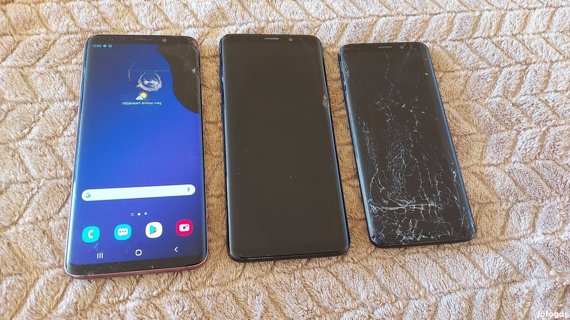 Samsung S9+ és S9 mobilok, alkatrész 