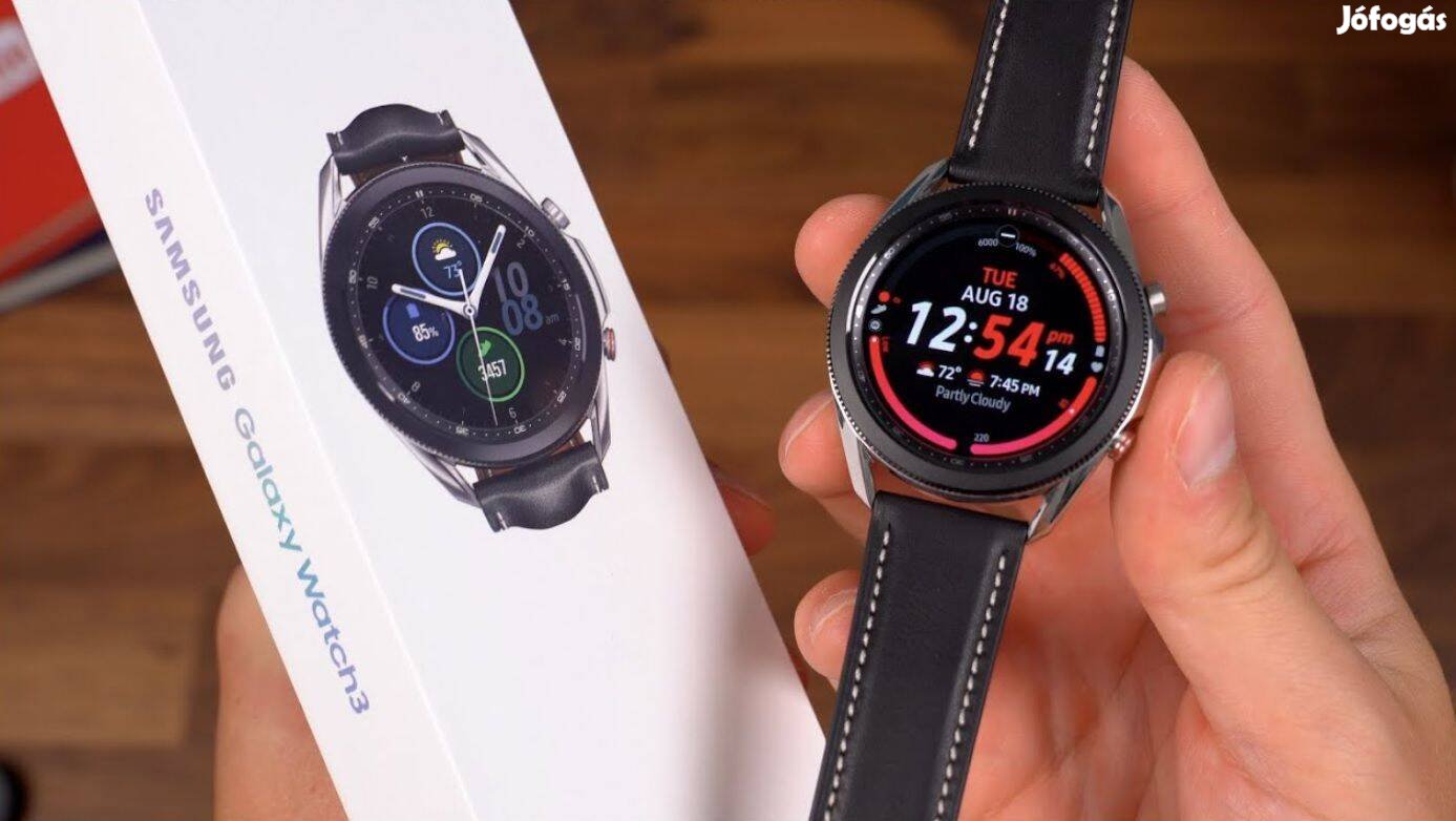 Samsung SM-R840 Galaxy Watch 3 45mm Fekete,szép állapotú Okosóra eladó