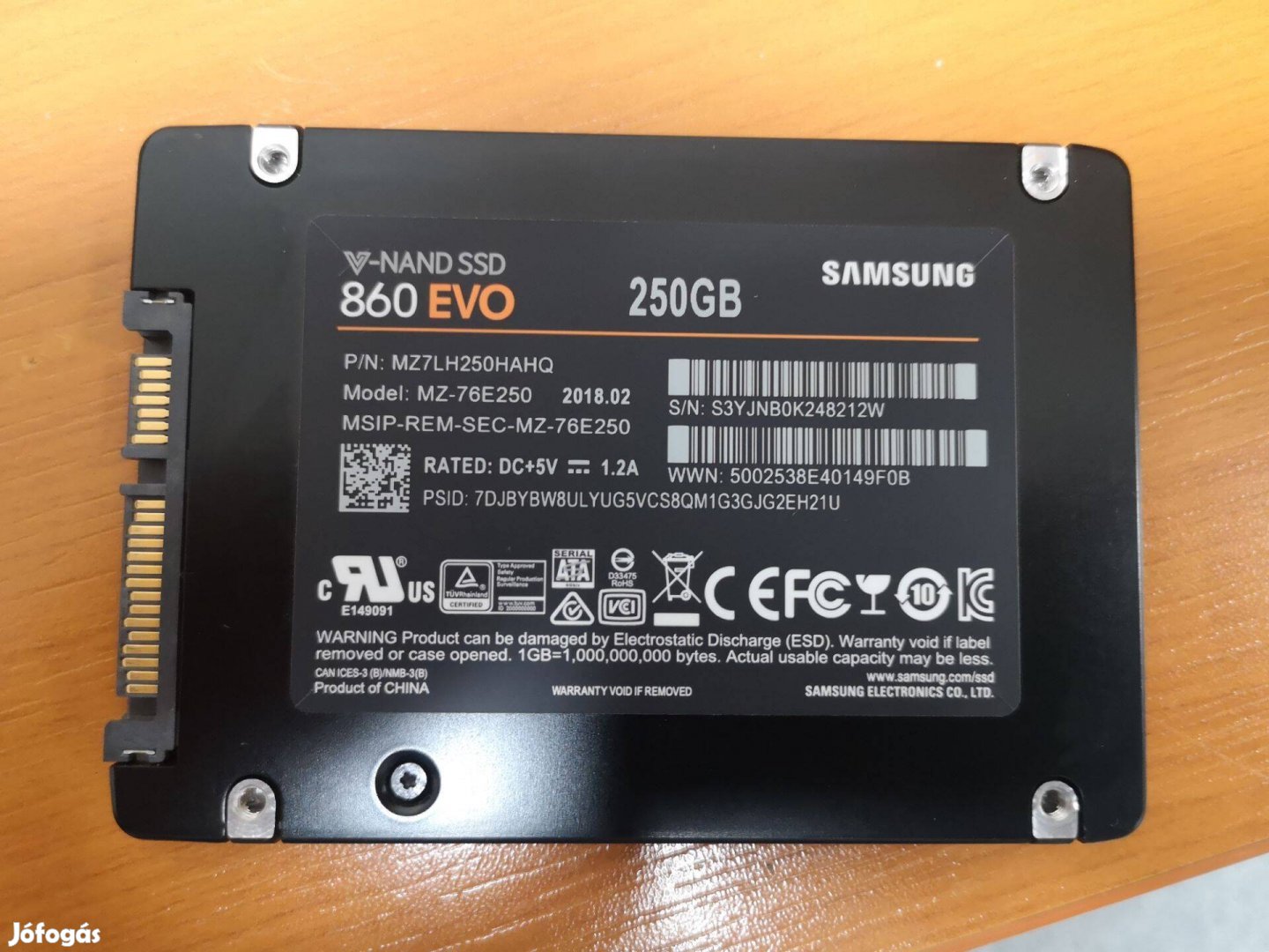 Samsung SSD 860 Evo eladó