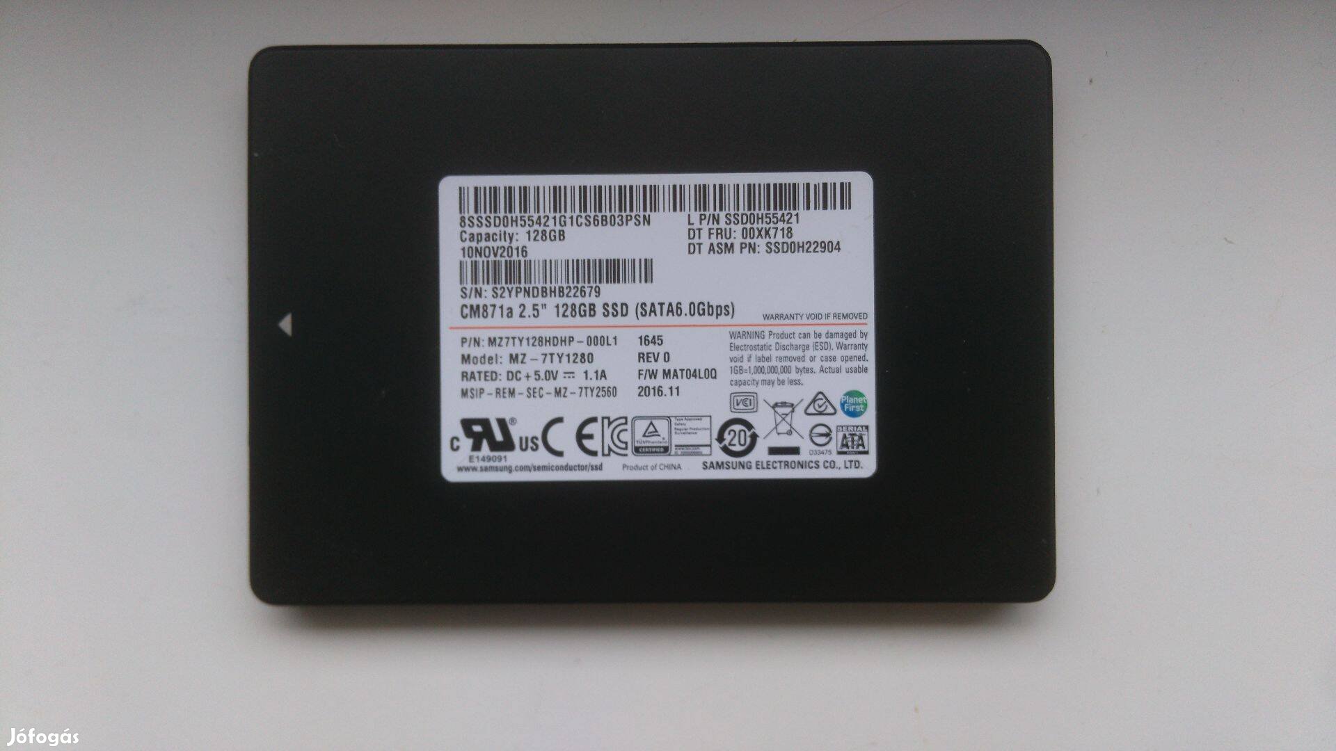 Samsung SSD MZ7TY128Hdhp-000L1_S2Ypndbhb226 128 GB SATA Áfás ár