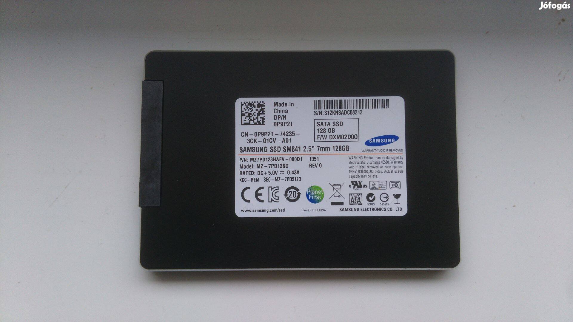 Samsung SSD SM841-S12Knsadc08212 128 GB SATA Áfás ár