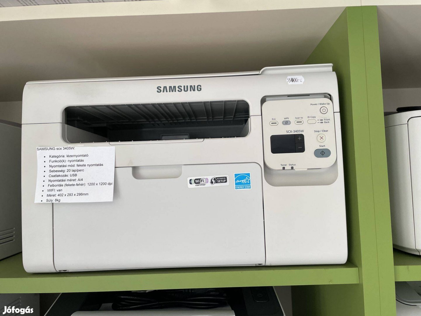 Samsung Scx-3405W nyomtató/lézernyomtató. 1 év garnciával