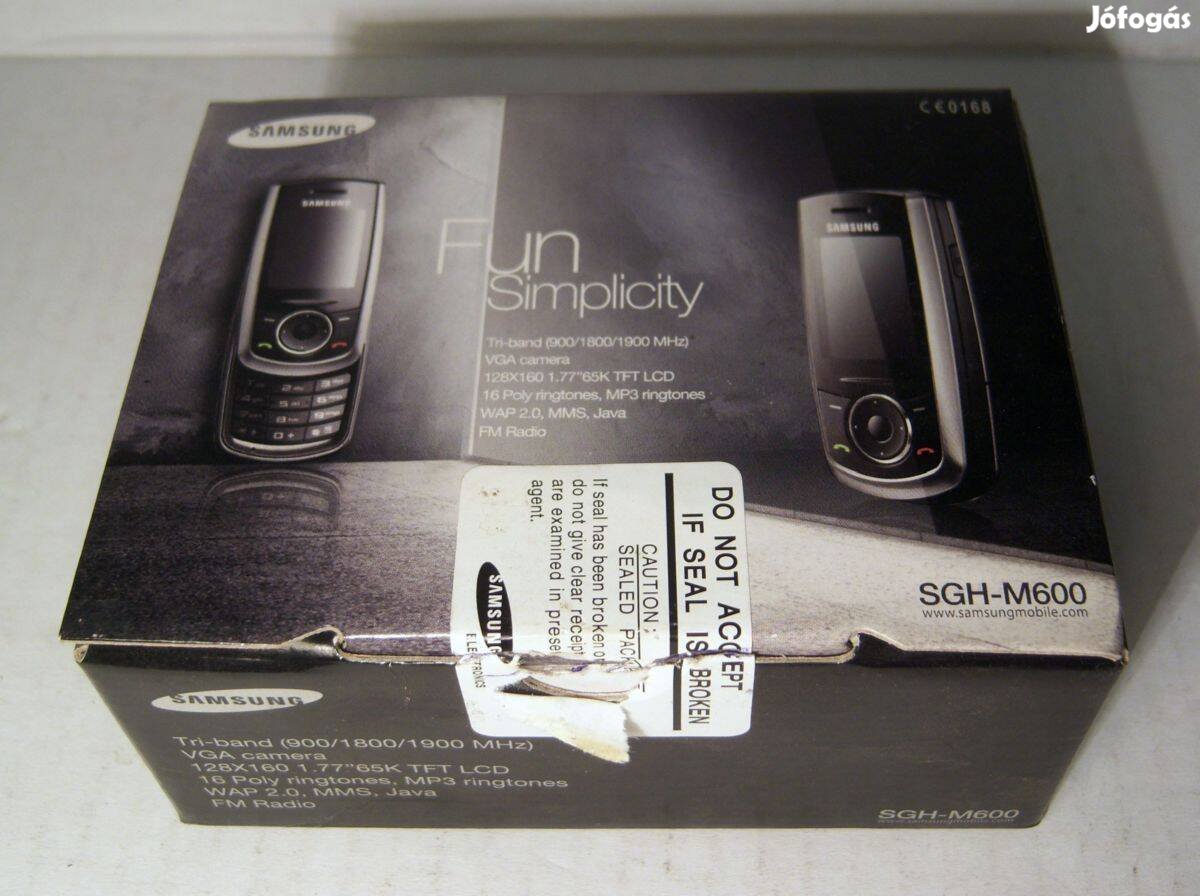 Samsung Sgh-M600 (2007) + T-Mobile Üres Dobozok