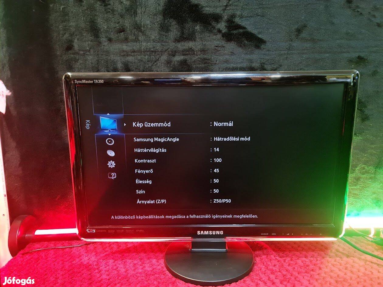 Samsung Syncmaster T22A350 Monitor Szép állapotban,1hónap garancia T