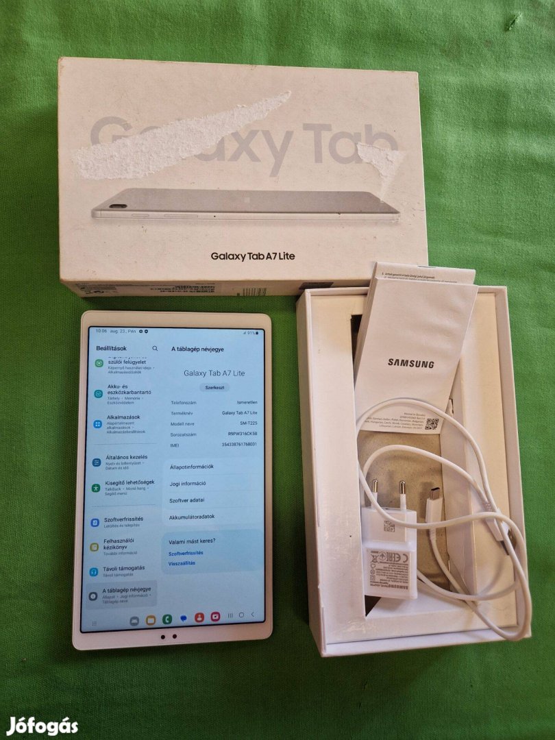 Samsung TAB A7 LITE 32GB/3GB (SM-T225) 8,7" kártyafüggetlen tablet