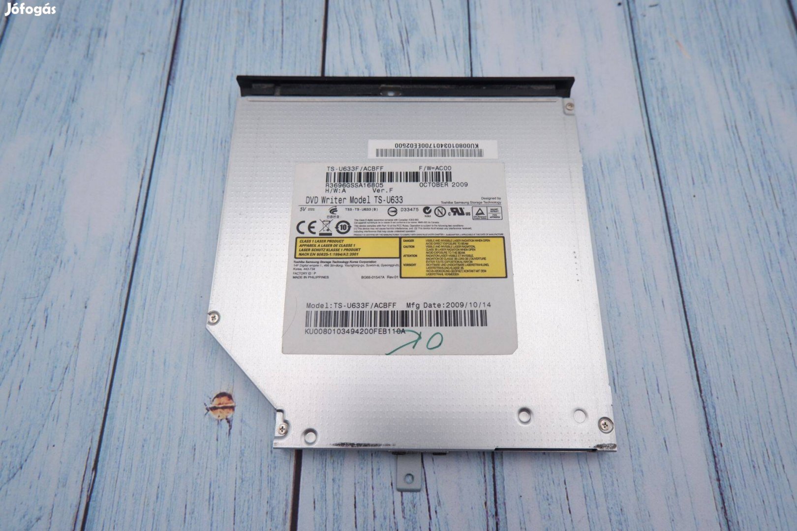 Samsung TS-U633 laptop DVD író 9.5mm SATA