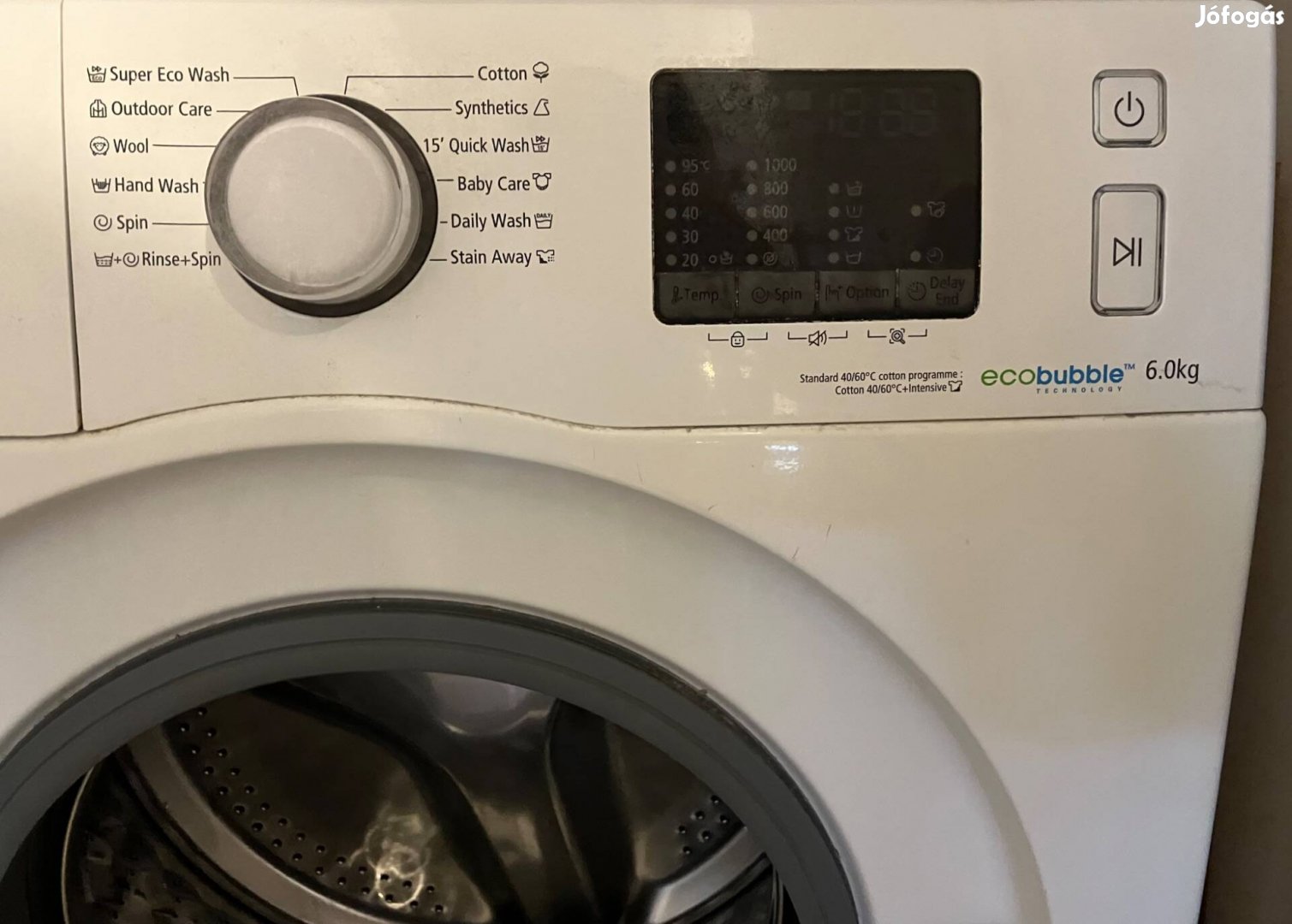 Samsung WF60F4E0W0W Ecobubble 6 kg mosógép