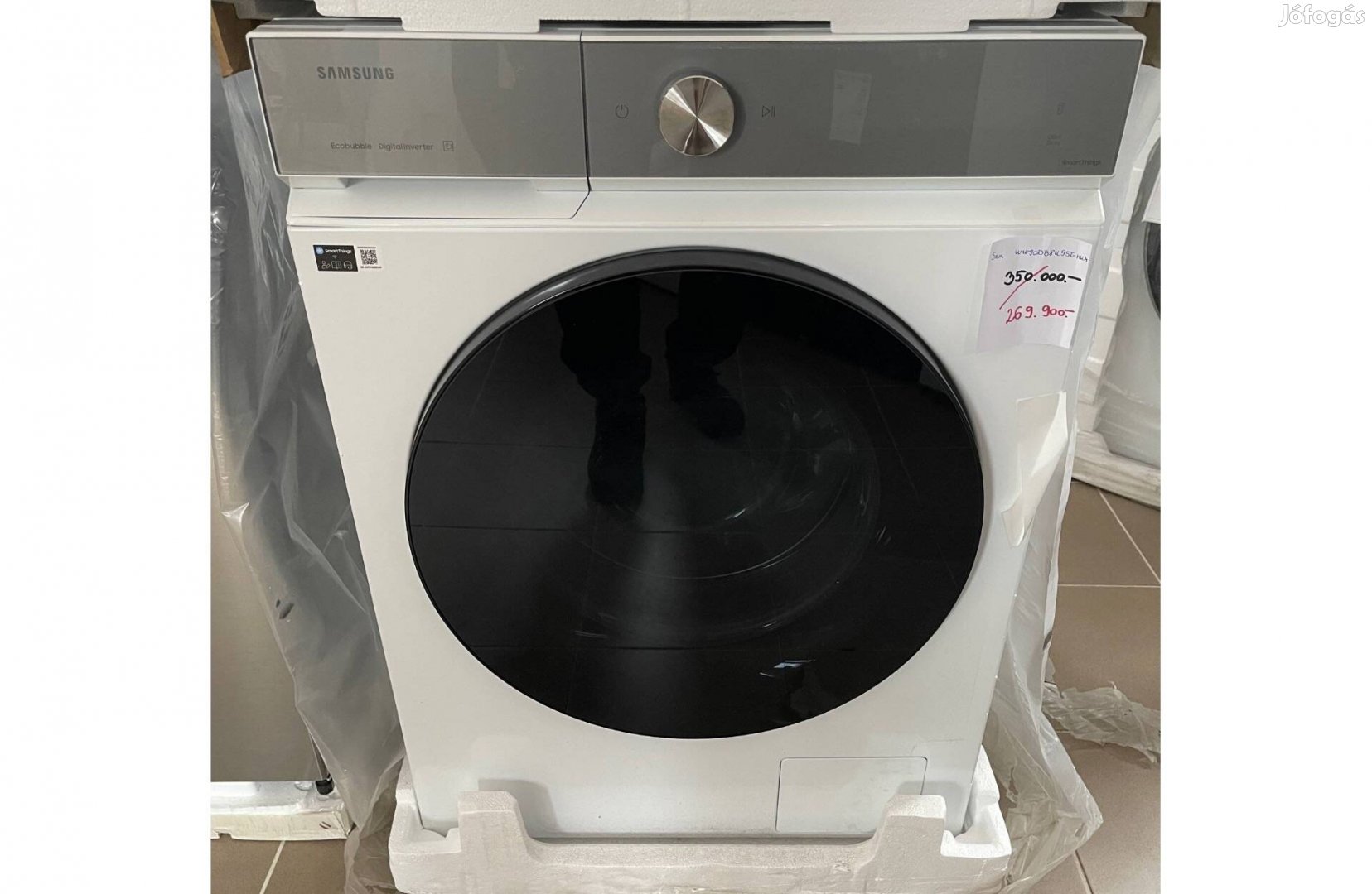 Samsung WW90DB8U95Ghu4 Inverteres Gőzmosógép,9kg,WiFi(350e.helyett)