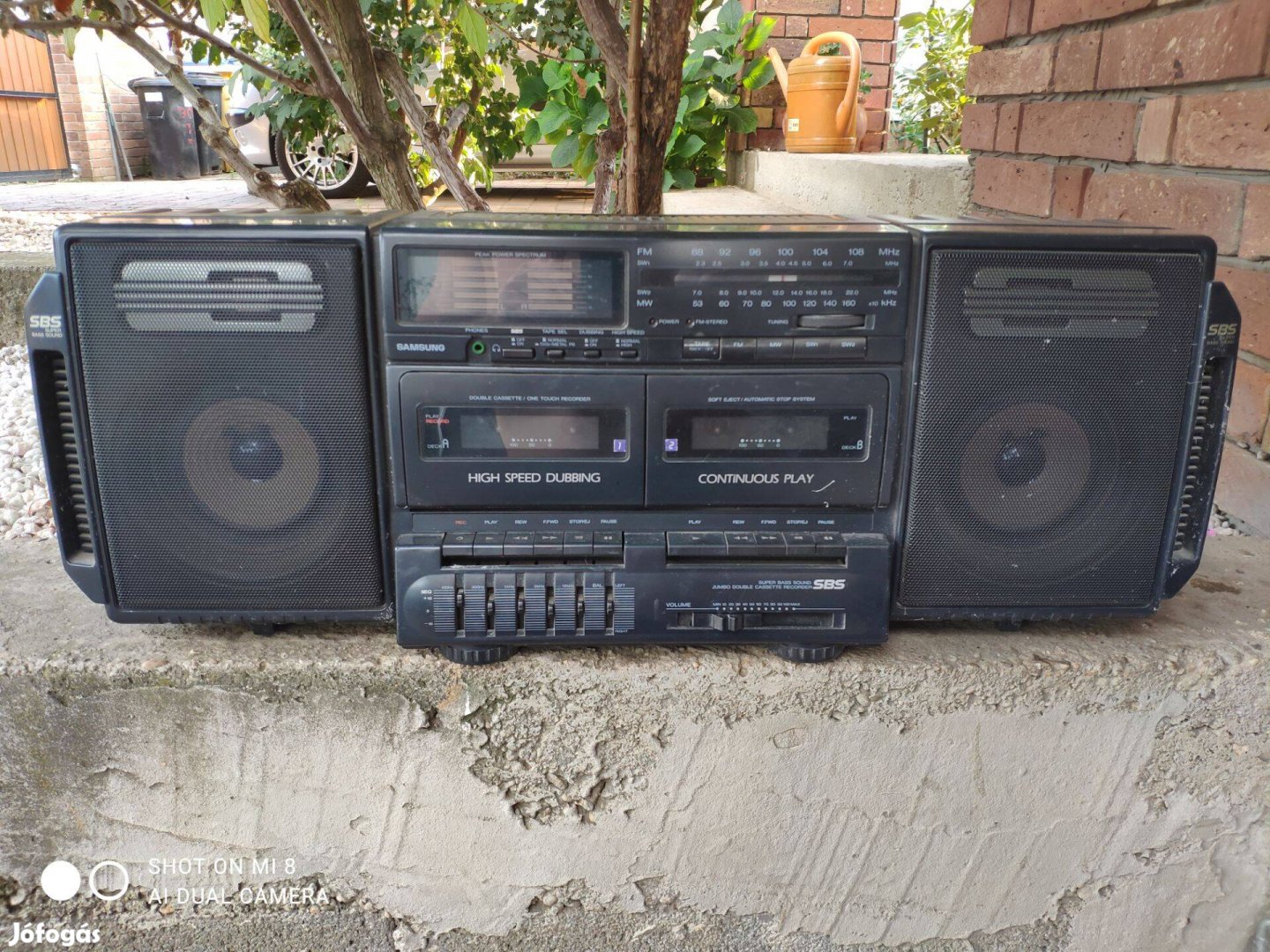 Samsung W-600 boombox kazettás rádiós magnó