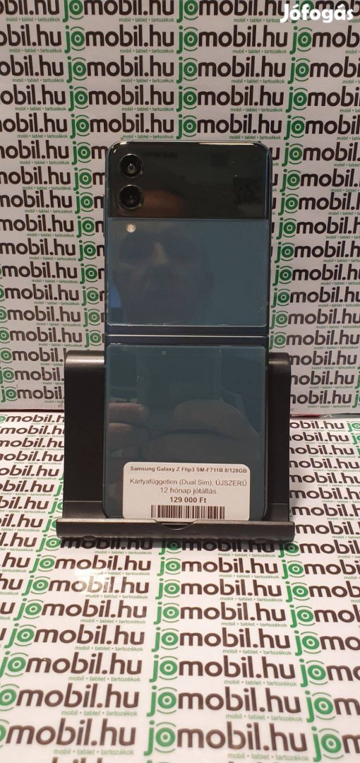 Samsung Z Flip3 128GB zöld E-sim dual 12hó jótállással