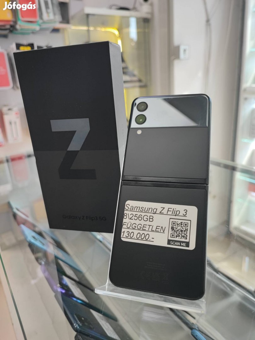 Samsung Z Flip 3 5G - 256GB Kártyafüggetlemln - Dobozos
