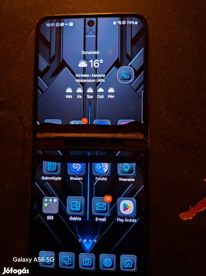 Samsung Zflip 5 Kijelző hibás