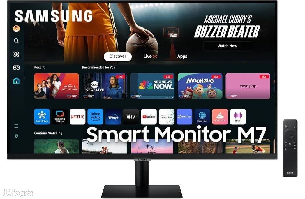 Samsung (LS32DM700Uuxen) 4K SMART Gamer Monitor ! Akció!
