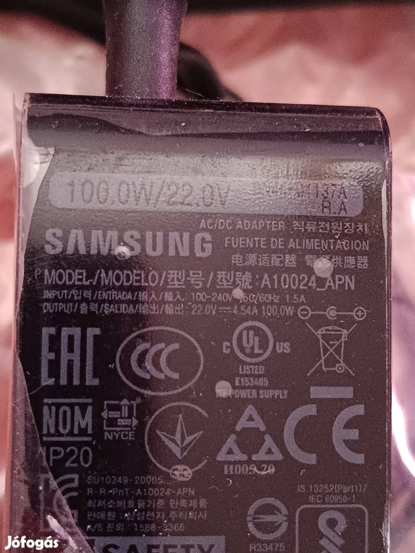 Samsung adapter, töltő 