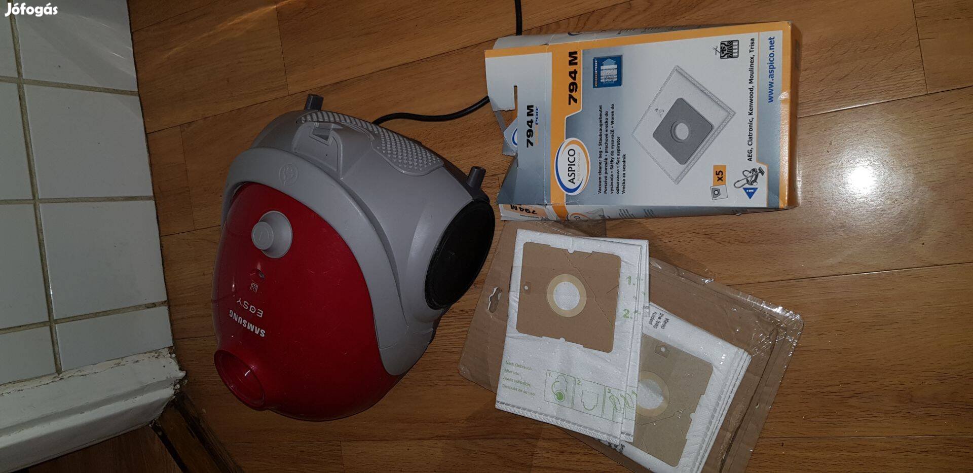Samsung easy 1500.w porzsákos porszívó infó lent