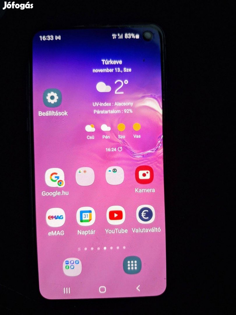 Samsung galaxy10e mobiltelefon