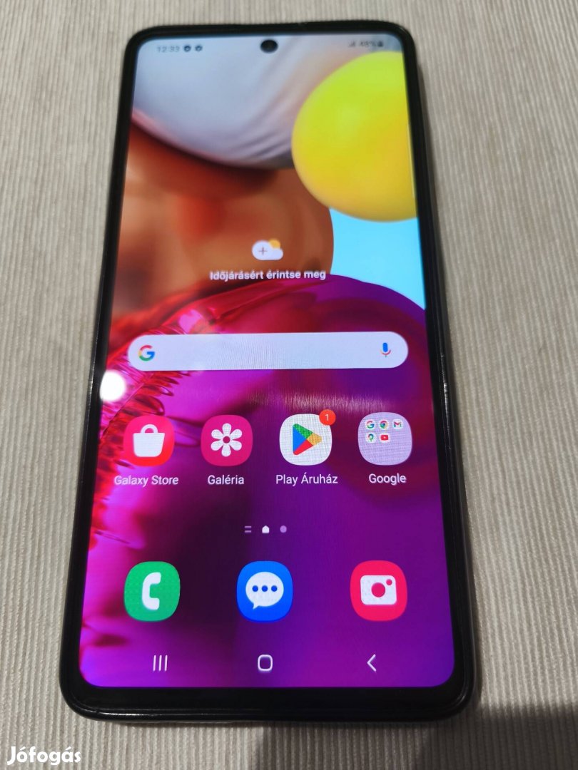 Samsung galaxy A71 128Gb/6Gb ram, dual sim, újszerű állapotban 