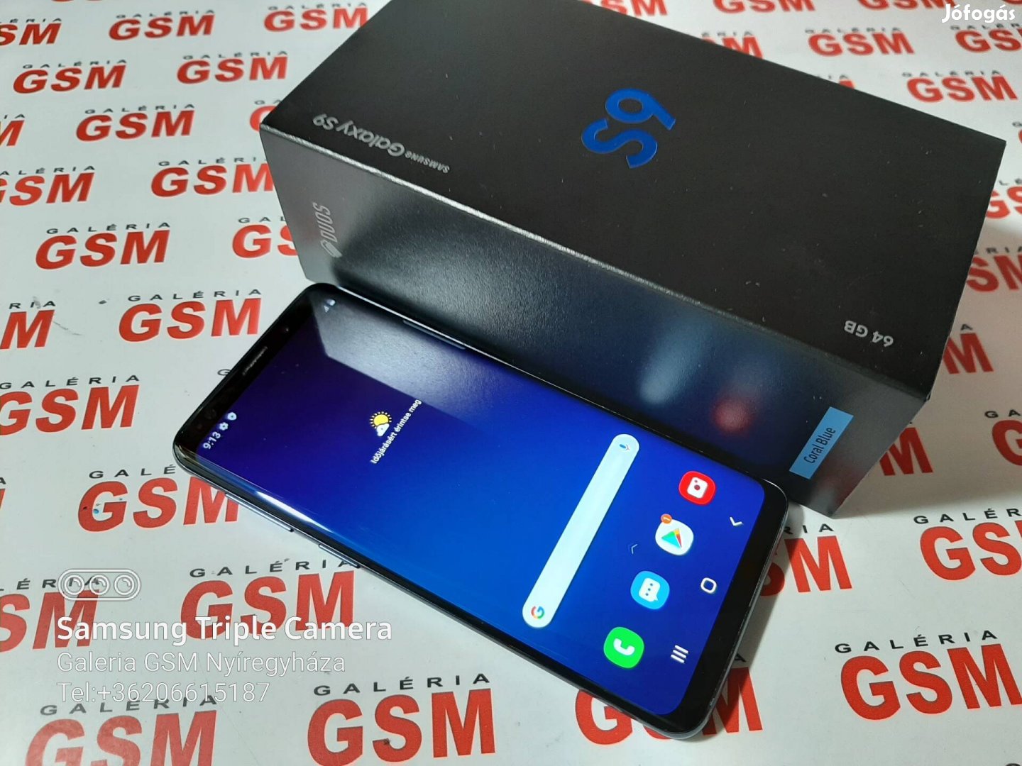 Samsung galaxy S9 64gb újszerű független garanciás 