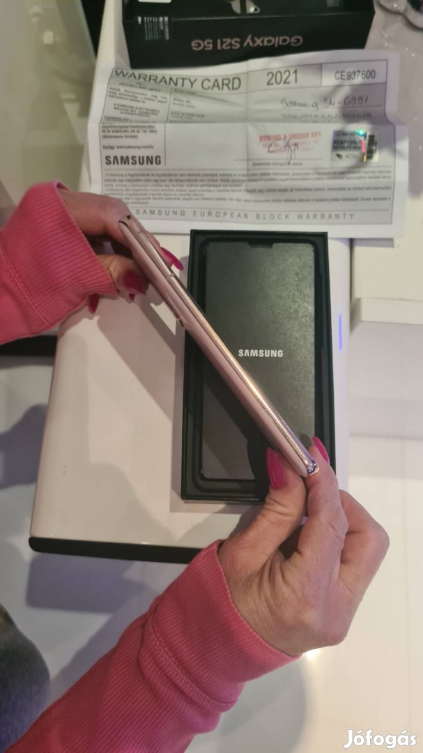 Samsung galaxy s21 rose gold karcmentes új állapotban eladó